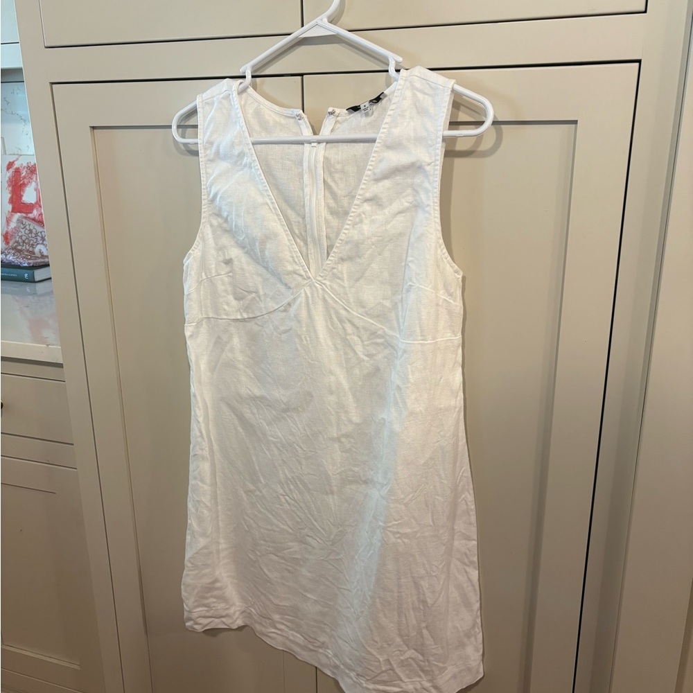 Madewell Ivory Sleeveless Mini Dress
